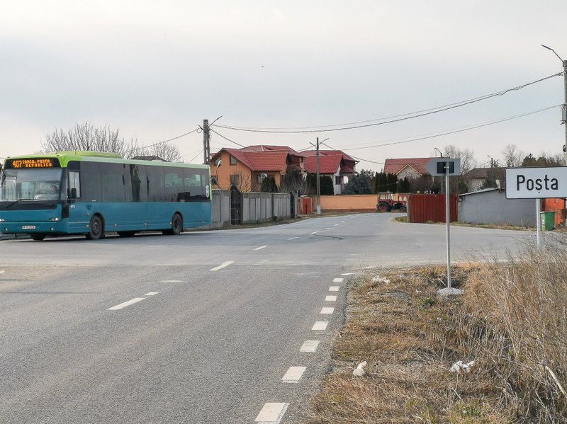 Ilfov Cernica posta teren intravilan la asfalt si statie autobuz